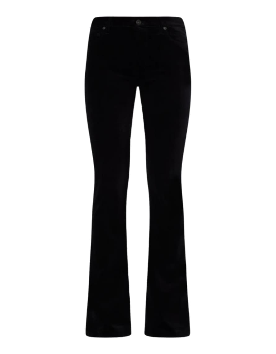 7 For All Mankind  Hw Ali Velvet Flare Jean Black