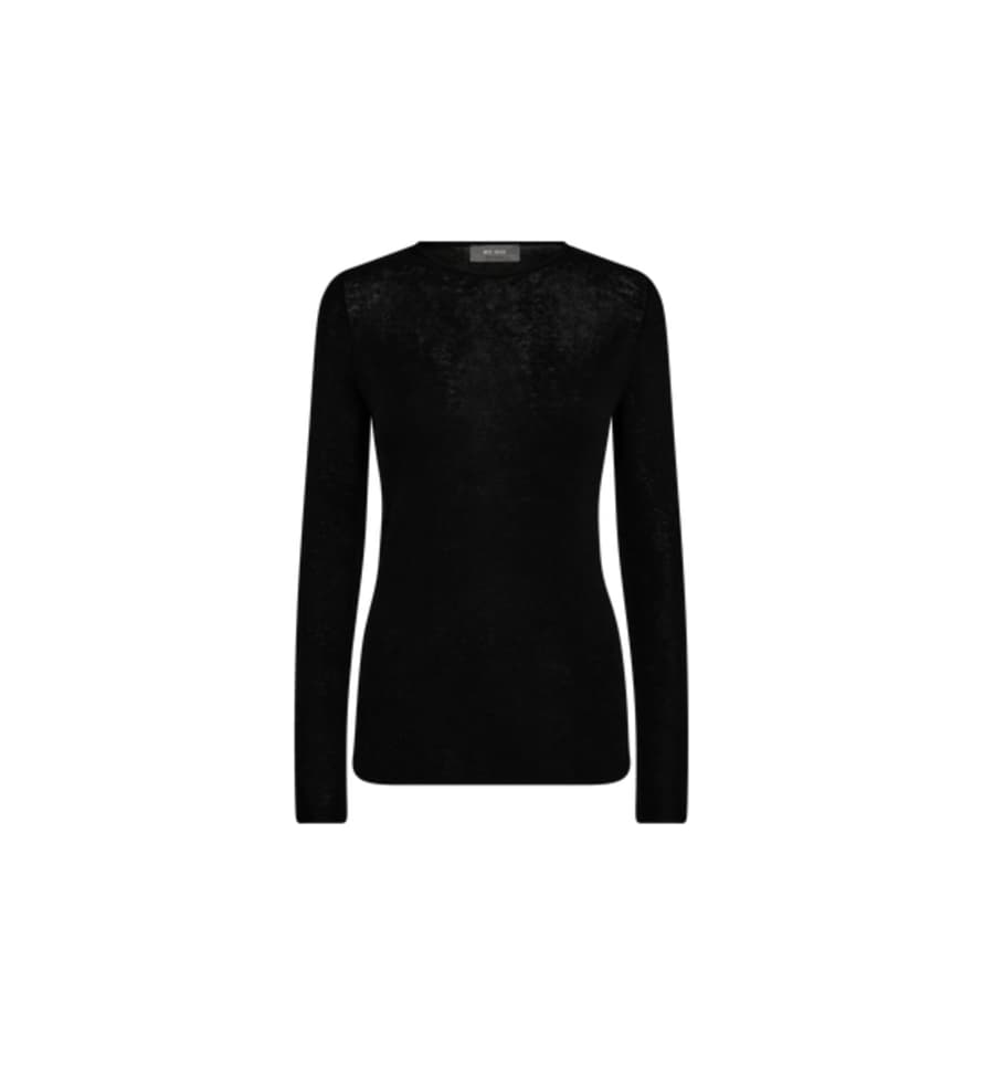 Mos Mosh Bouch O-neck Knit - Black