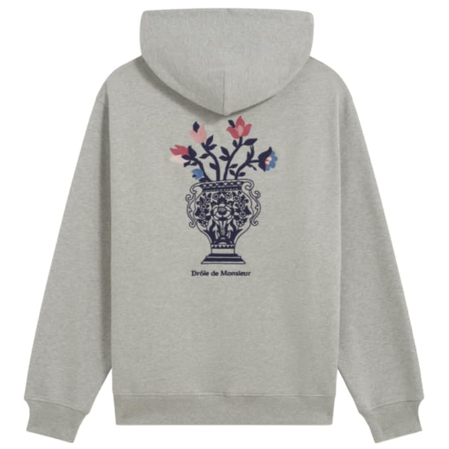 Drole De Monsieur Le Hoodie Vase In Grey