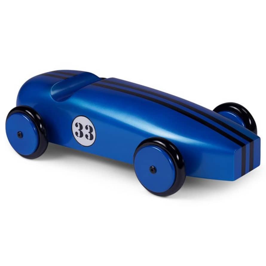 Authentic Models Wood Car Blue Ar063