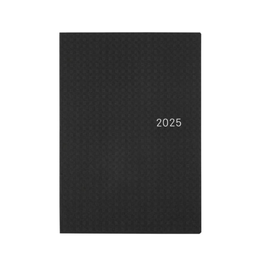 Hobonichi Techo 2025 English Hon (January Start) A5 - Paper Series: Black Gingham