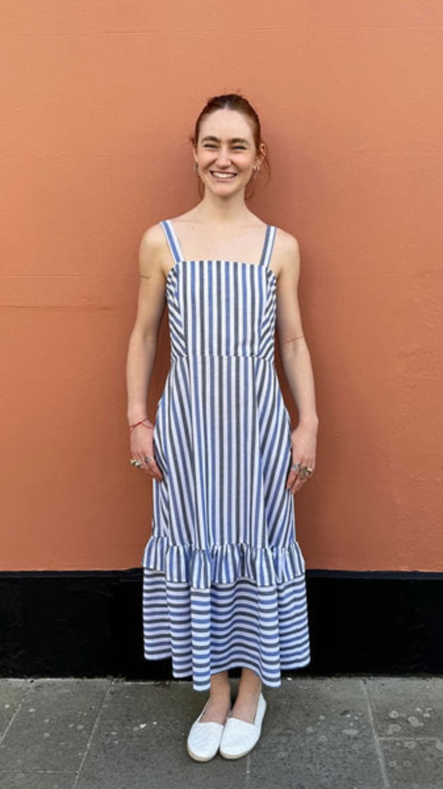 The Well Worn Azure Stripe Matilda Dress 