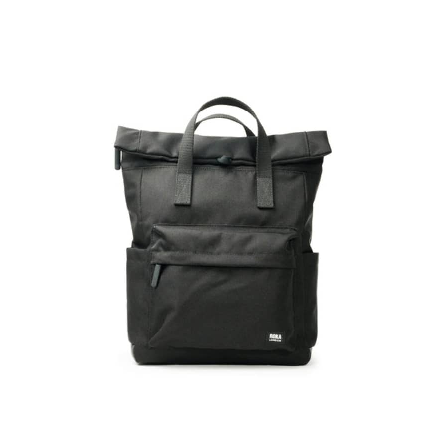 ROKA Canfield B Black Recycled Canvas