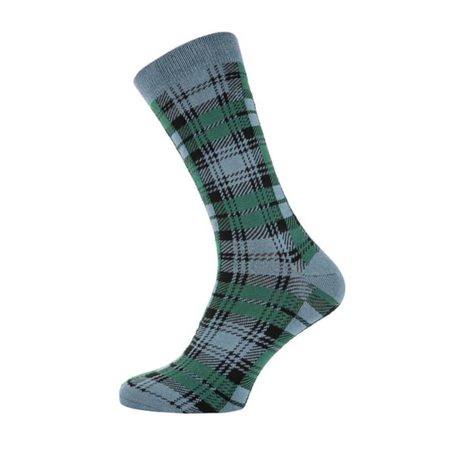 Joya 7-11 Bamboo Socks Blue Tartan