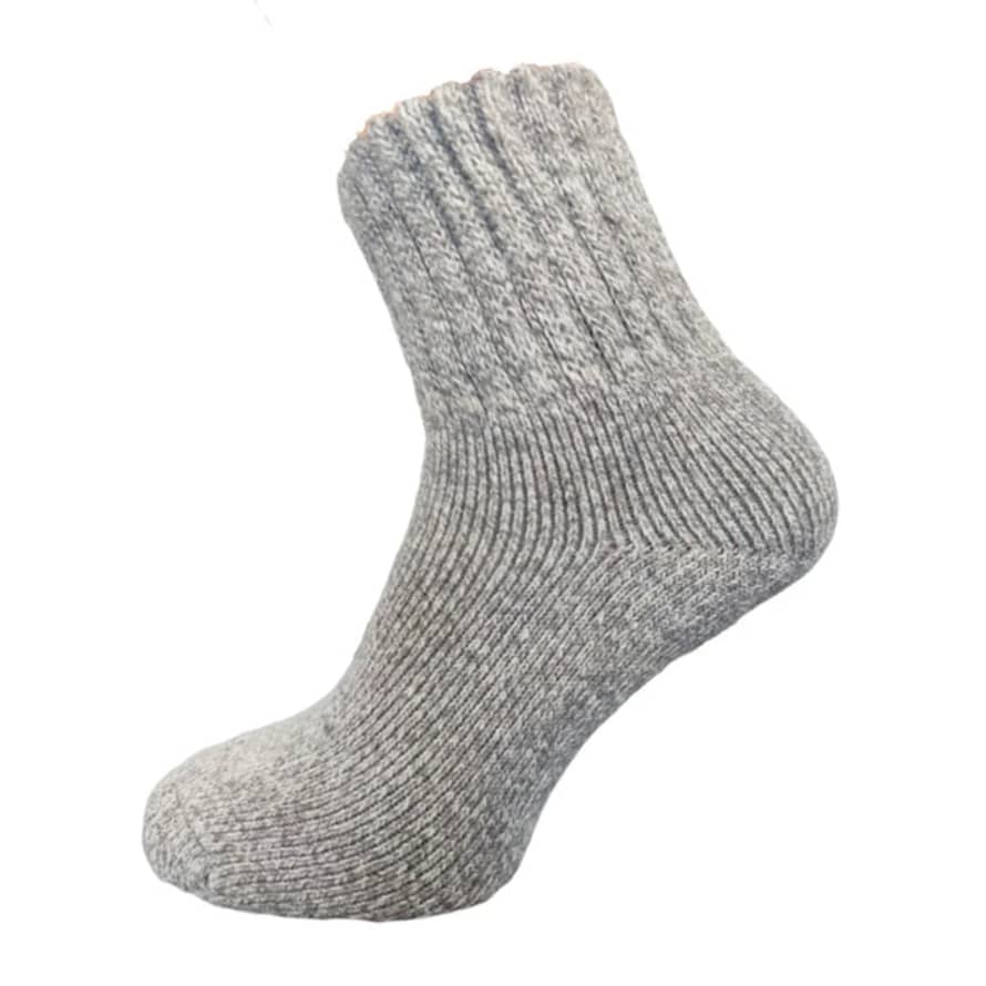 Joya 7-11 Thick Wool Blend Socks Light Grey