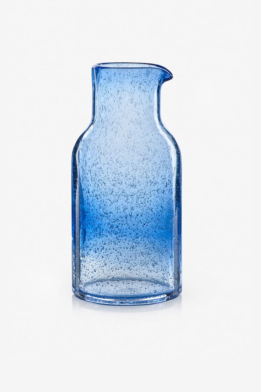 Sur La Table Blue Glass Carafe 1400ml 