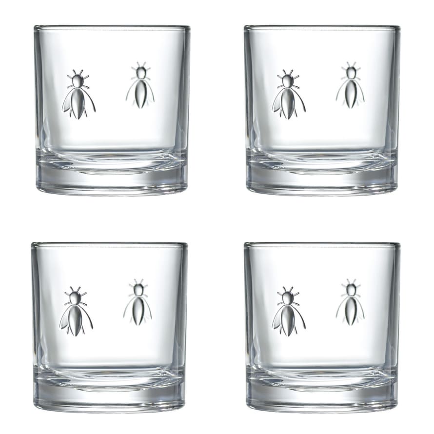 La Rochere Bee Whiskey Glasses Set of 4