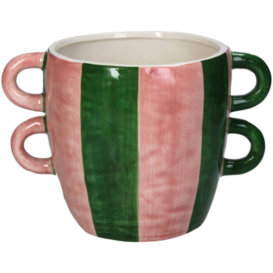 Kersten Multicolour Stripes Dolomite Planter