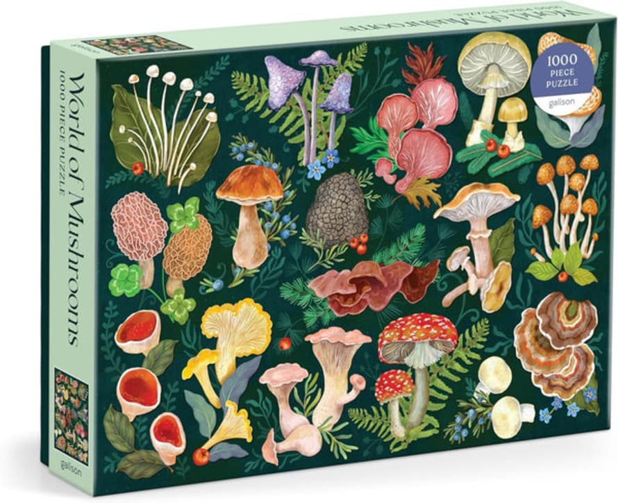 Galison World Of Mushrooms 1000 Piece Jigsaw