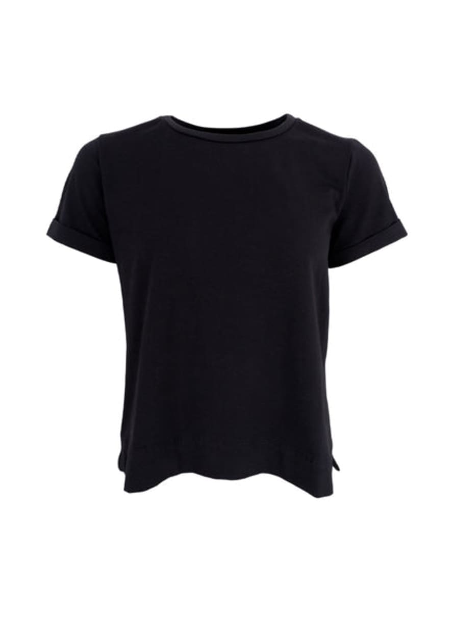 Black Colour Round Neck T-shirt - Black