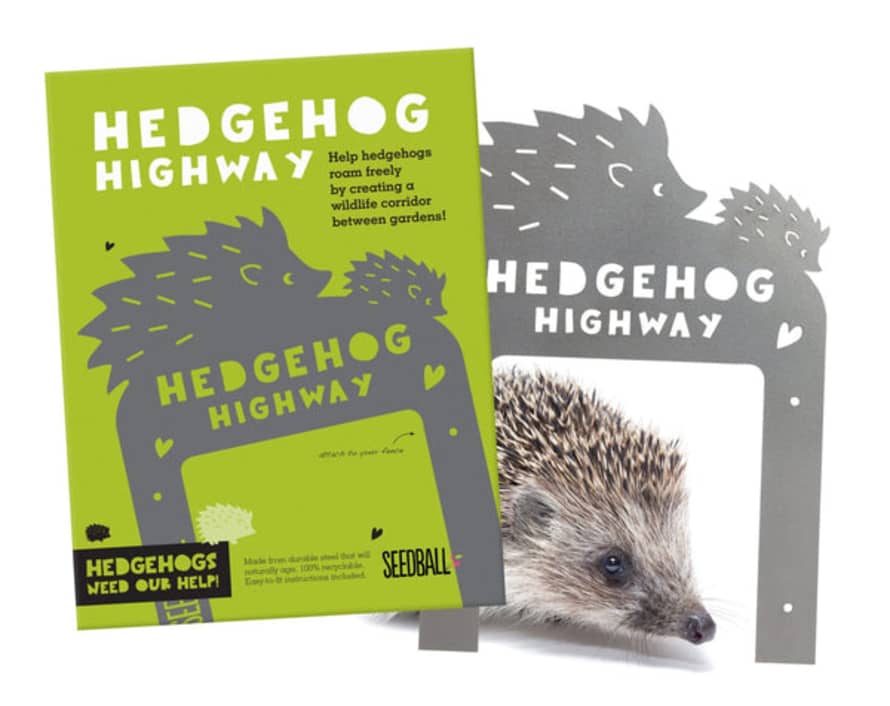 seedball Hedgehog Highway Sign