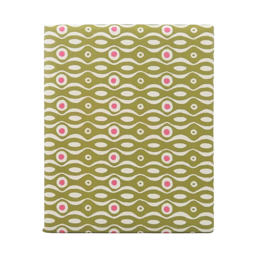 Cambridge Imprint Patterned Paper - Persephone Bright Olive and Cool Pink - 10 Sheets