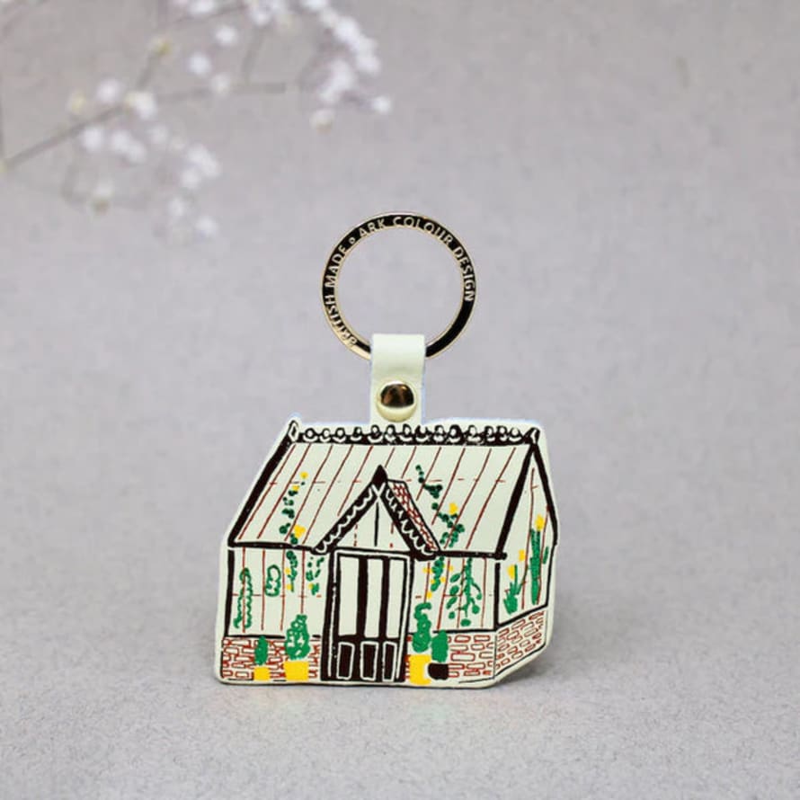 Ark Colour Design Greenhouse Leather Keyring