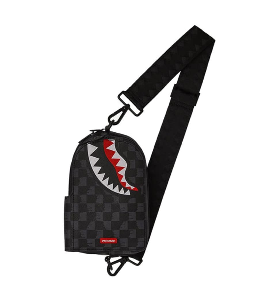 Sprayground Drip Check Shark Backpack Sling 910b6569nsz