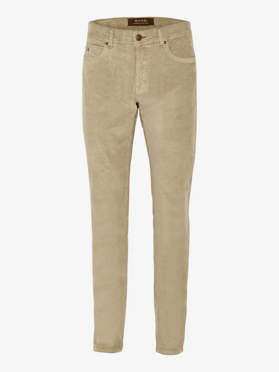 SAND - Mens Burton Corduroy Trousers In Dark Sand