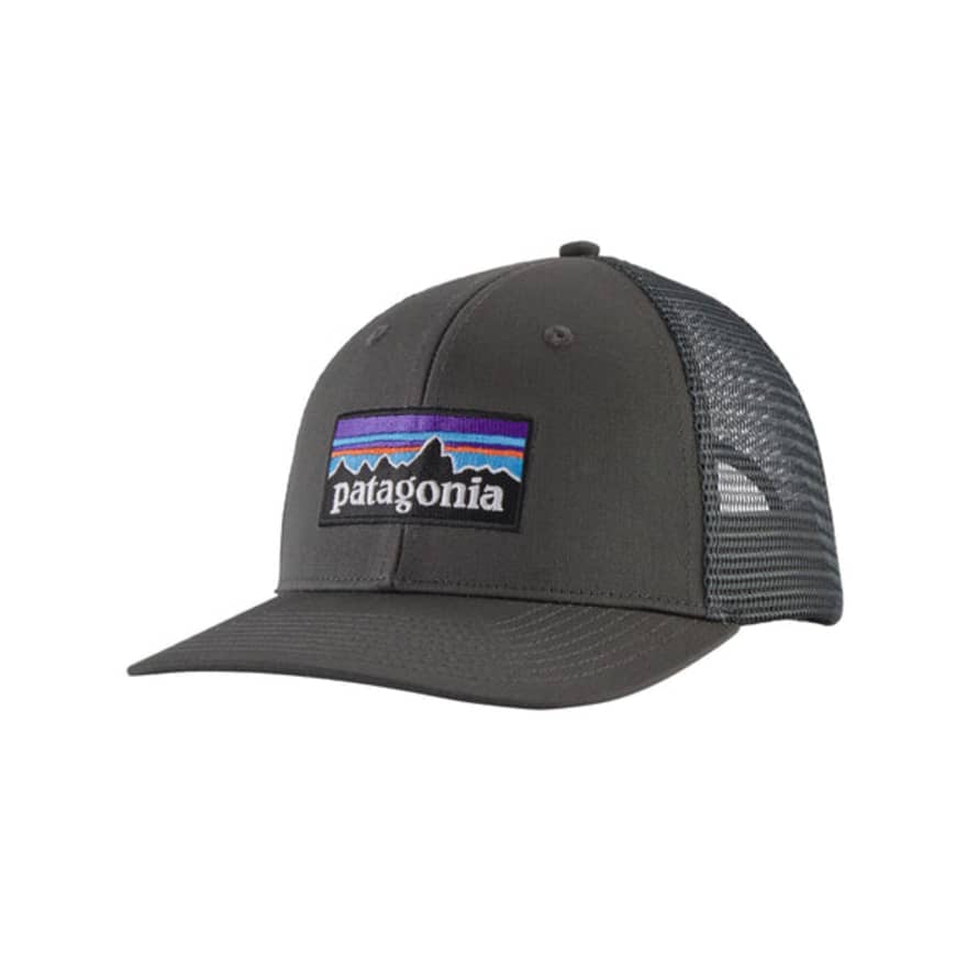 Patagonia P-6 Logo Trucker Hat Forge Grey