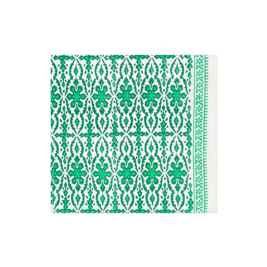 Faro Home Afroze Emerald Green Tablecloth Xl 360x180cm