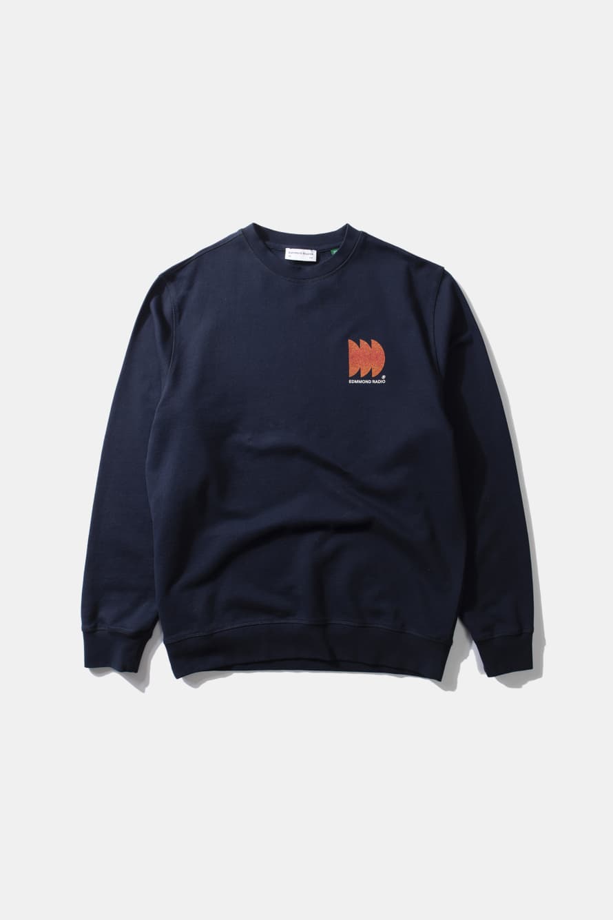 Edmmond Studio Navy Edmmond Radio Texture Sweatshirt