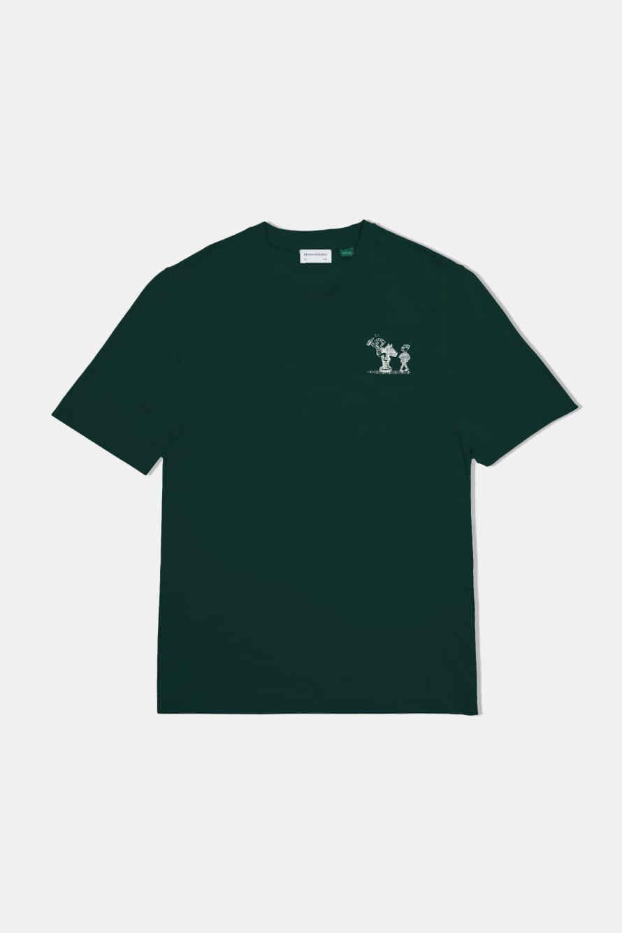 Edmmond Studio Dark Green Chess Olympics T-Shirt