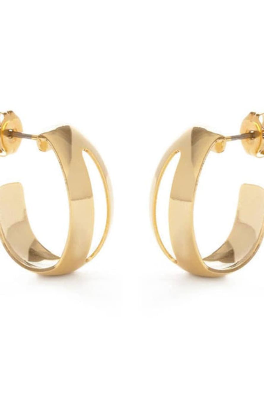 Amano Studio Amano Vintage Style Cut-out Hoop Earrings