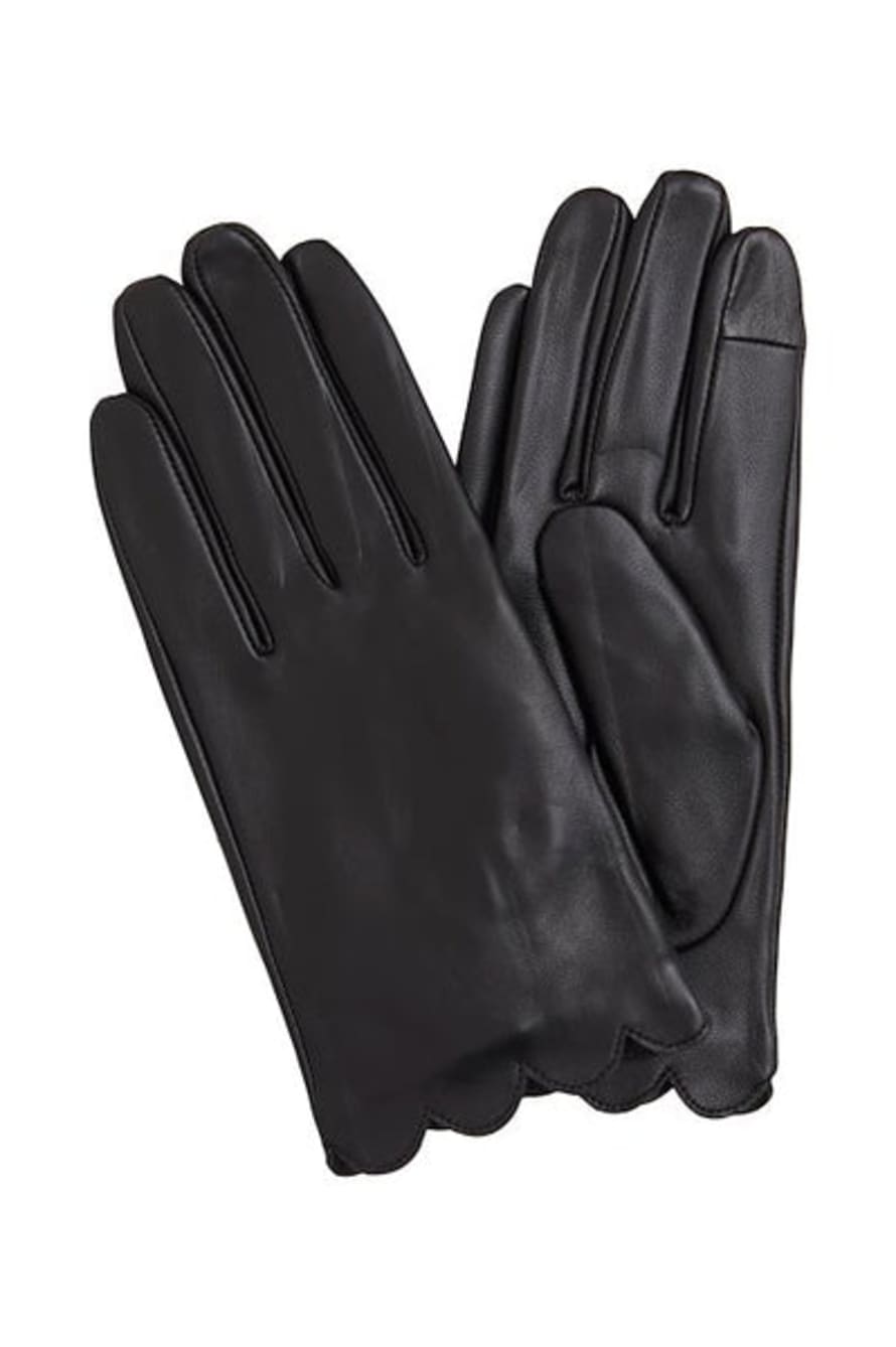 ICHI Iagirra Black Leather Gloves