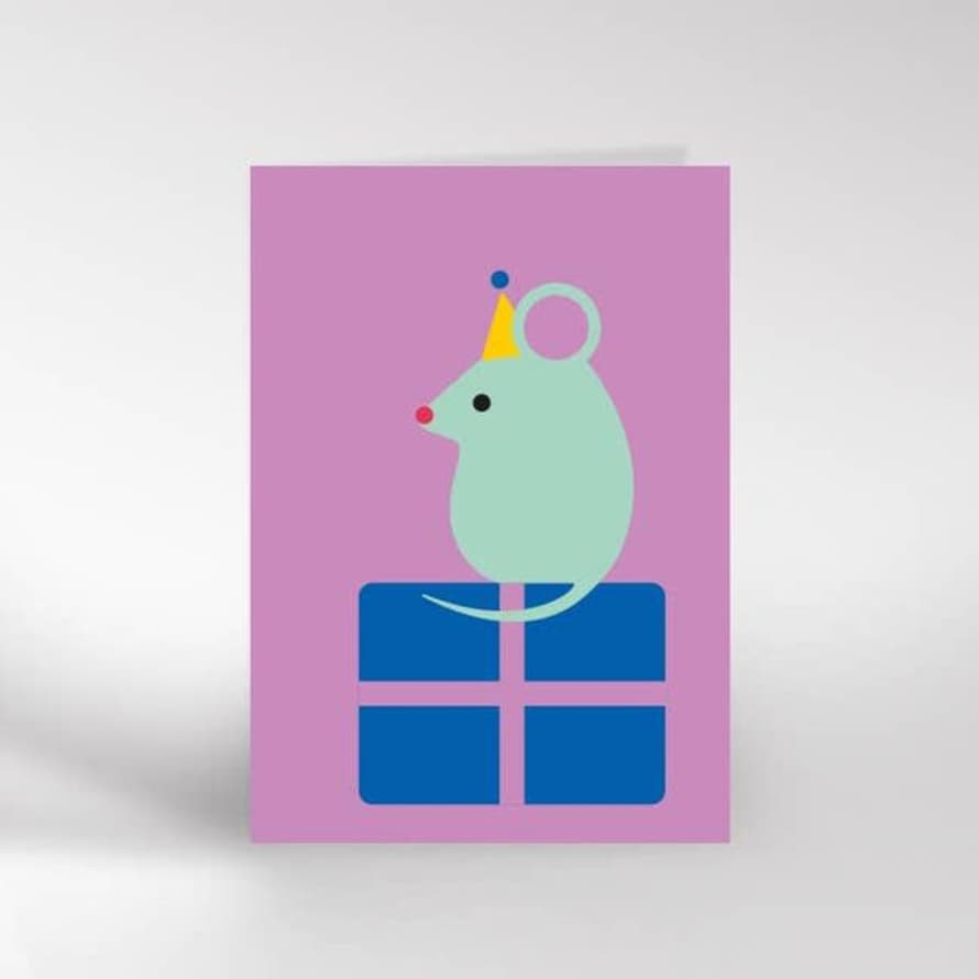 Dicky Bird Birthday Mouse Greeting Card