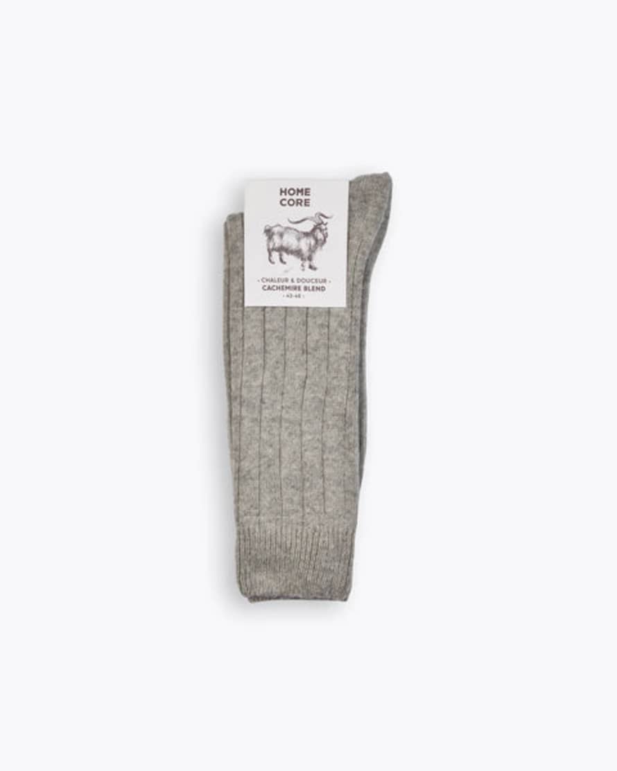 Homecore Chaussettes Cashmere Blend Socks - Neutral Ash Grey