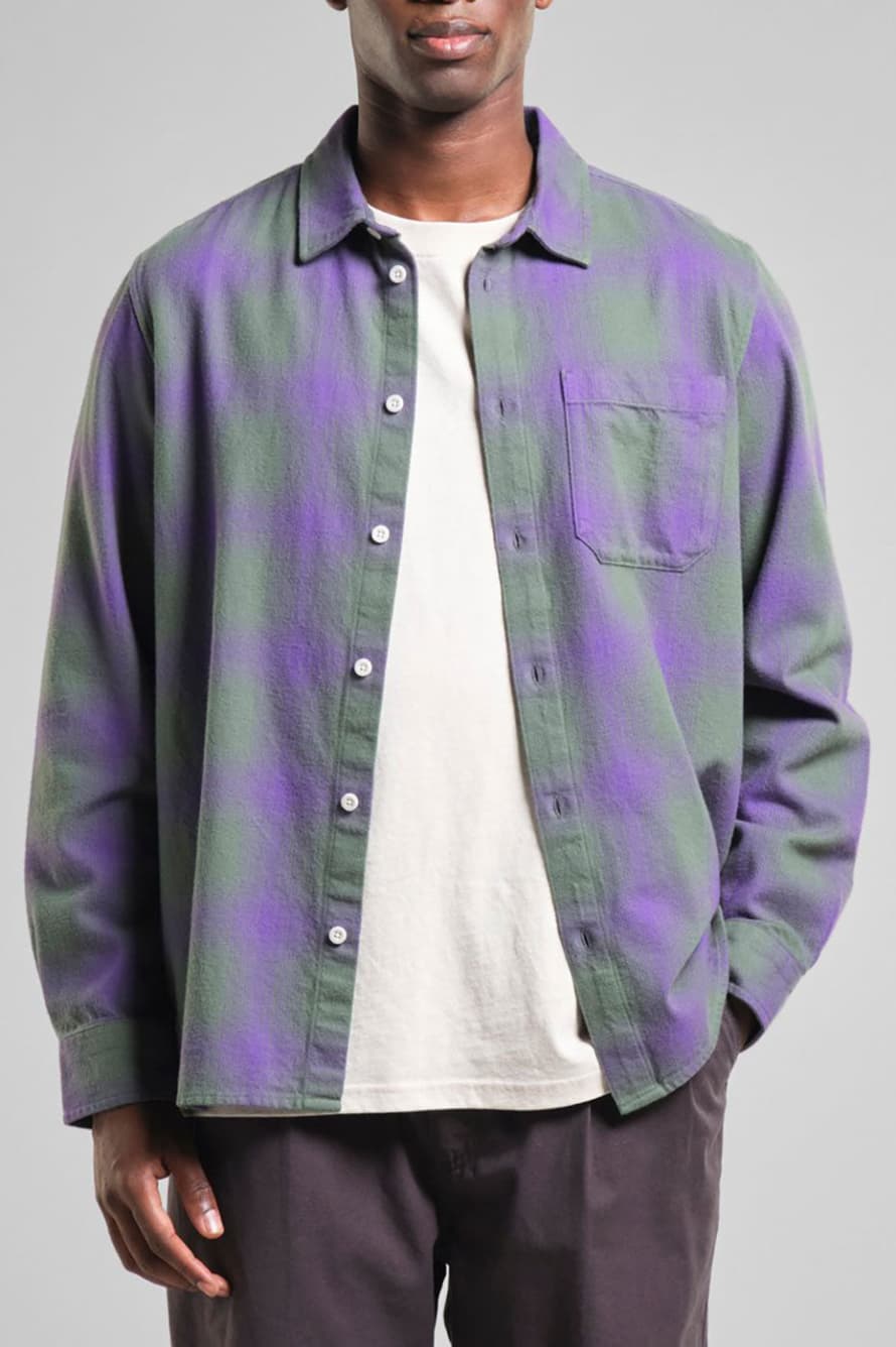 dedicated Purple Check Rute Shadow Flannel Shirt