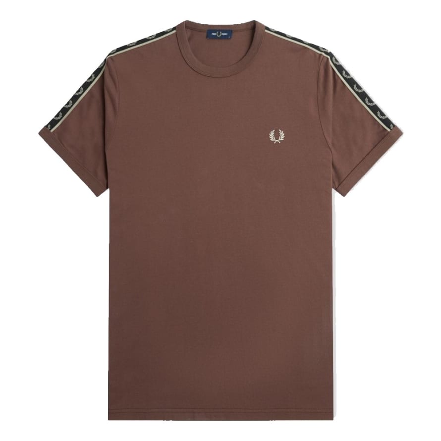 Fred Perry Fred Perry Taped Ringer T-shirt Carrington Brick / Warm Grey