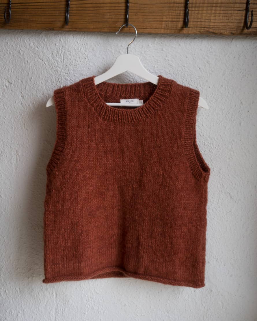 Bibico Heather Knitted Vest - Saffron