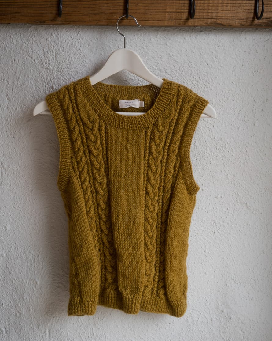 Bibico Amita Knitted Wool Vest - Whiskey