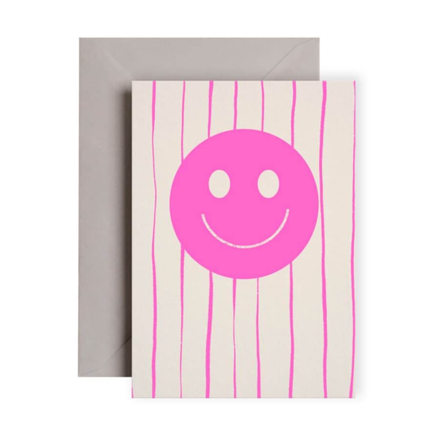 I am Roxanne Happy Face Stripe Greeting Card