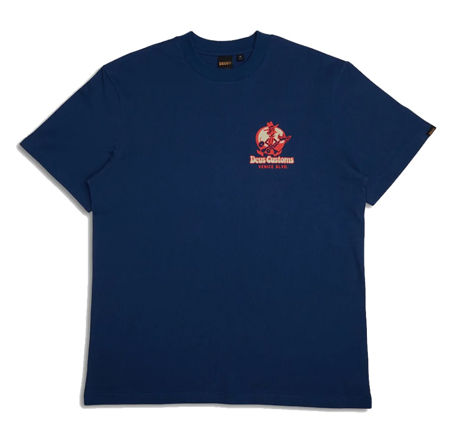 Deus Ex Machina Gaucho Tee Mechanic Blue