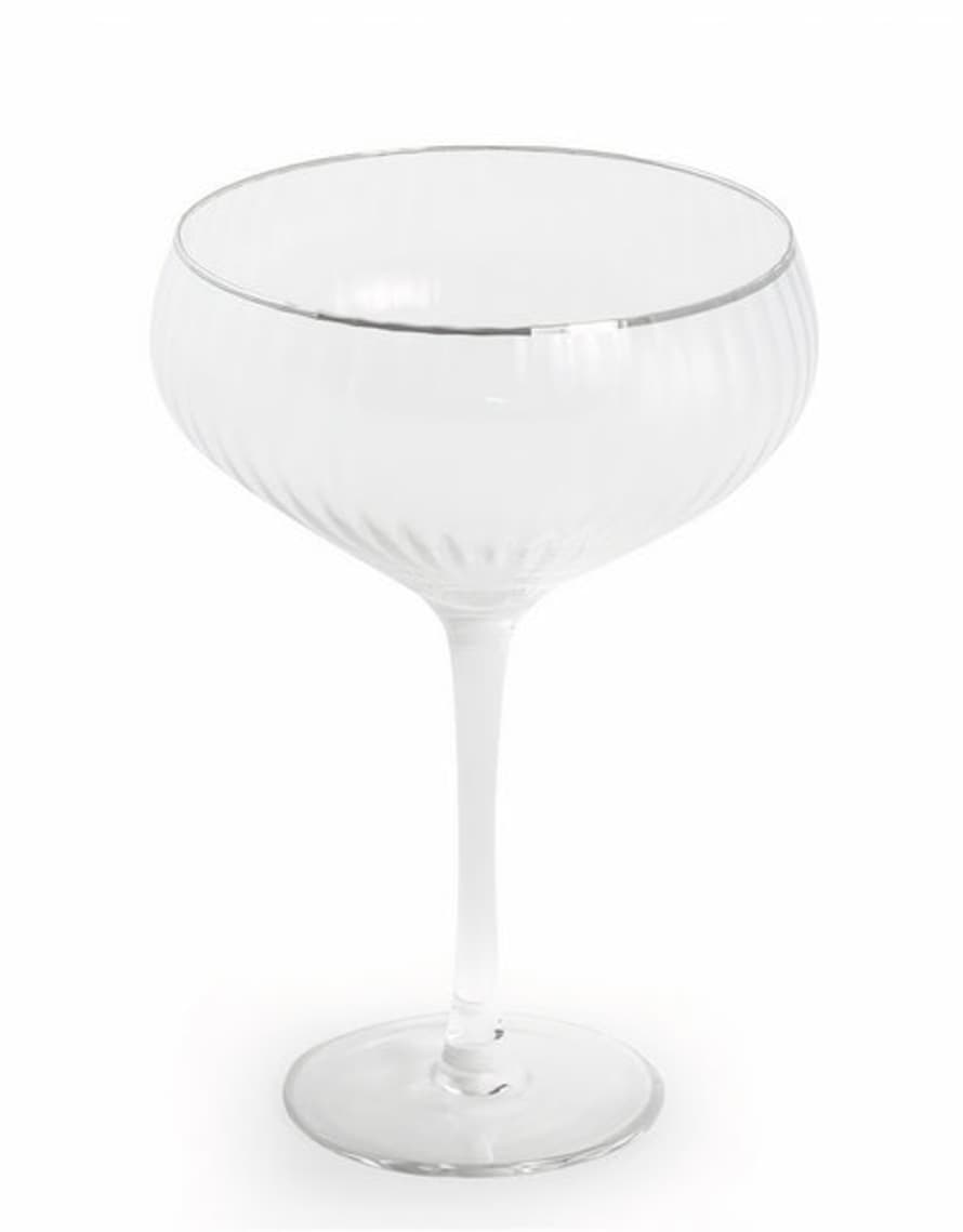 Mcgowan Silver Rimmed Champagne Coupe