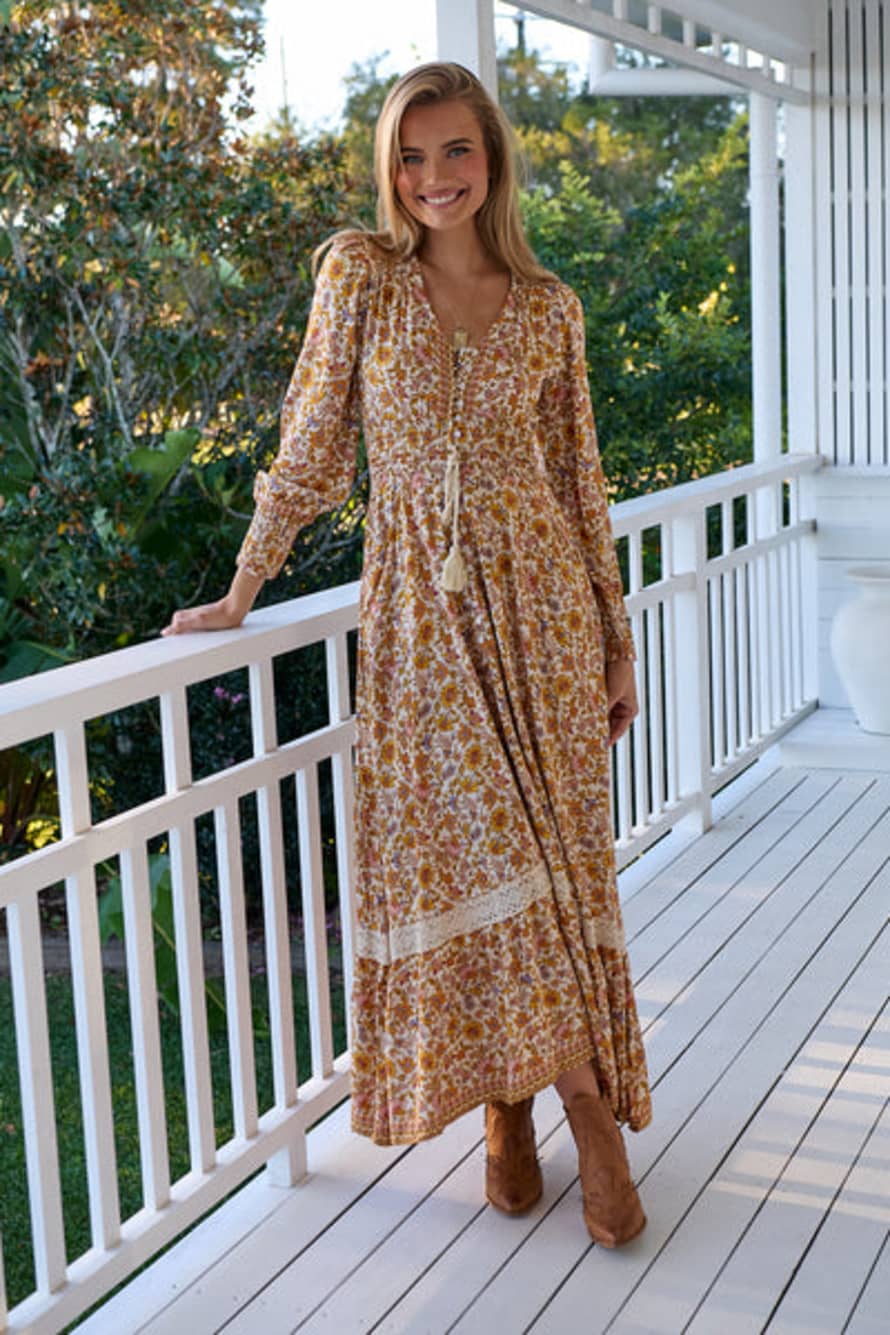 Jaase Solara Print Sabrina Maxi Dress