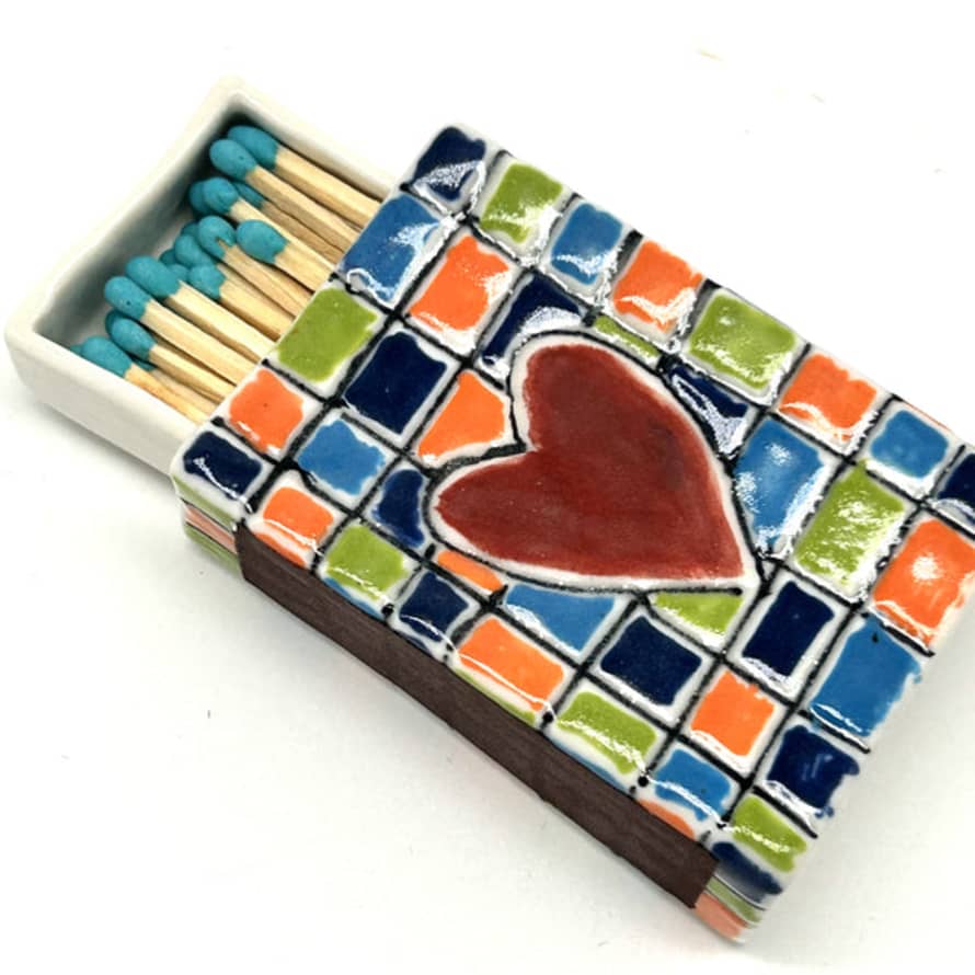 Lottie Mutton Ceramics Heart Matchbox