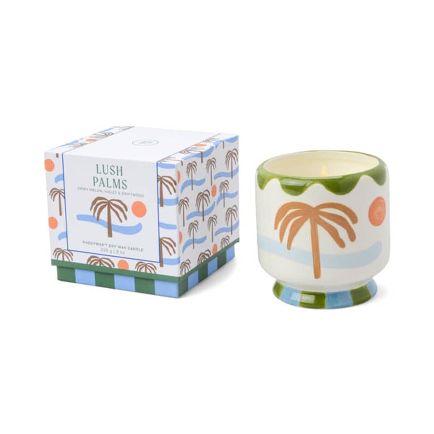 Paddywax Adopo Lush Palms Tree Ceramic Candle