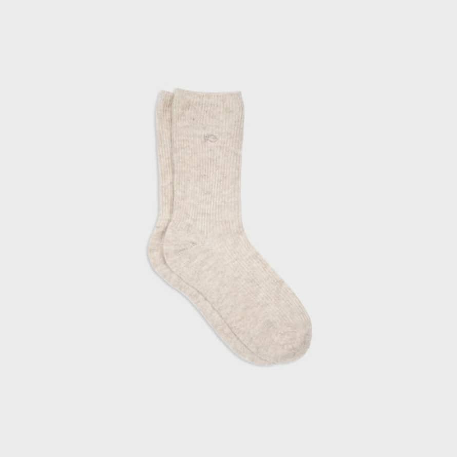 BILLYBELT Wool Socks With Angora - Beige