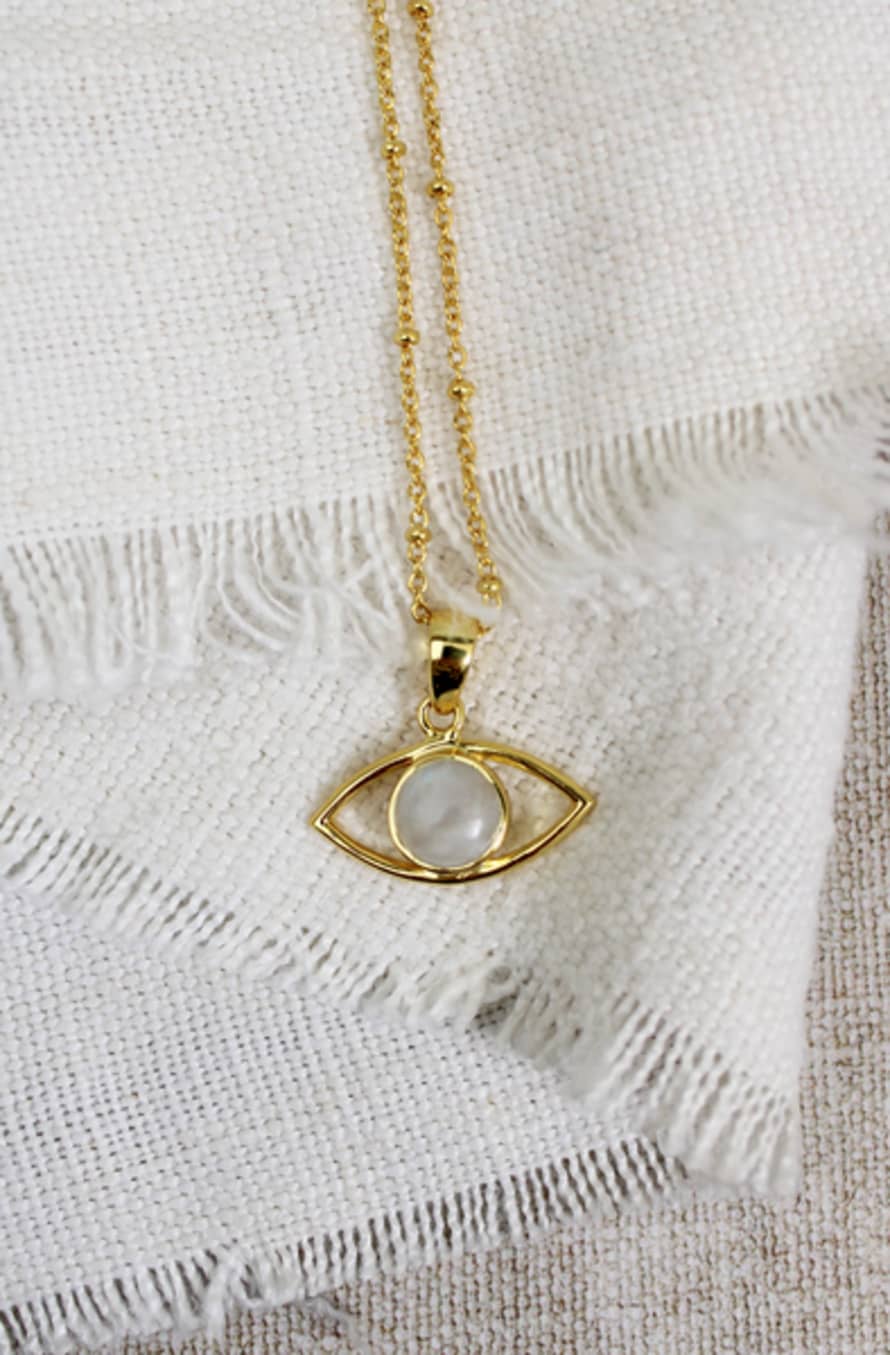 My Doris Moonstone Gold Necklace