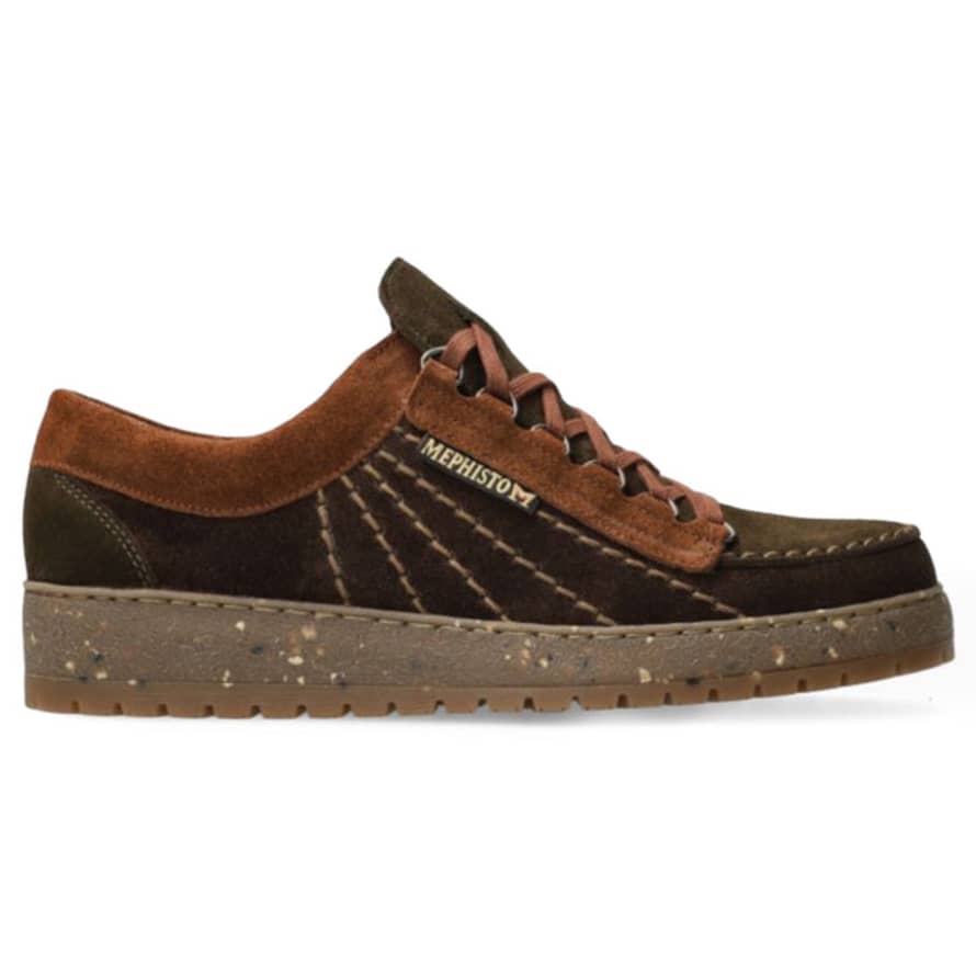 Mephisto Rainbow Dark Brown Velours Suede Shoes