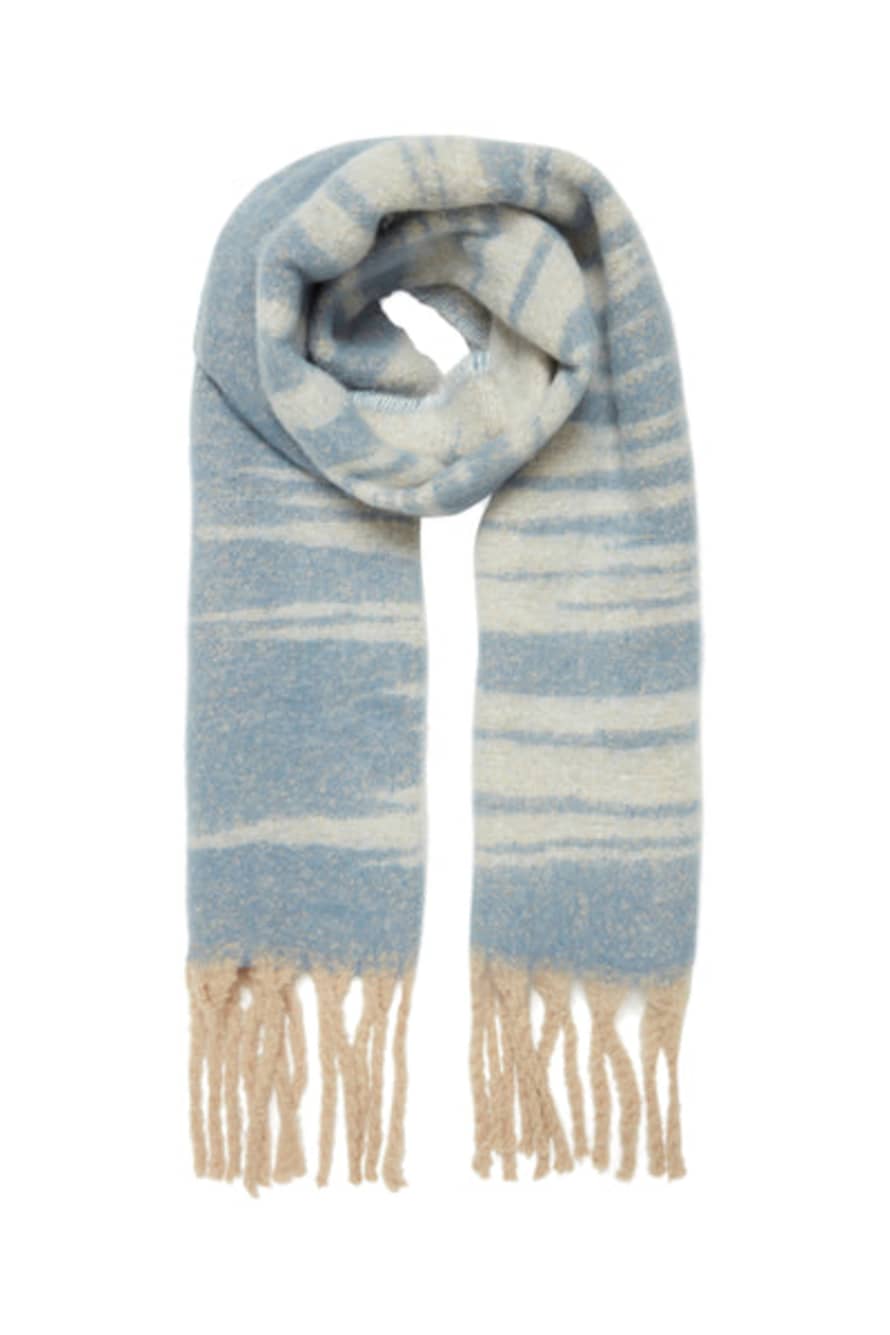 ICHI Wils Scarf Blue Horizon Mix